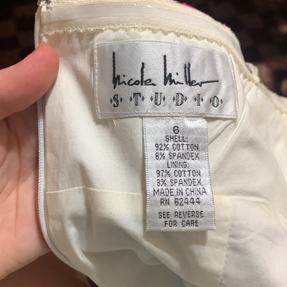 Nicole Miller Studio Y2K Floral Dress | Sz 6 - Picture 5 of 5